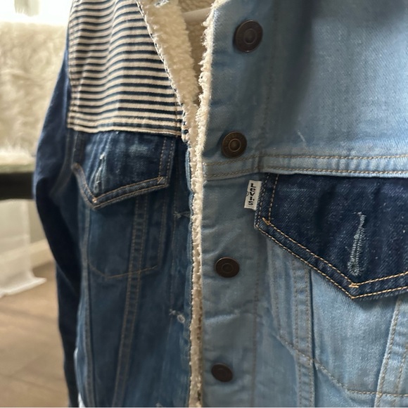 Opening ceremony x Levi’s shearling denim jacket - Picture 2 of 4